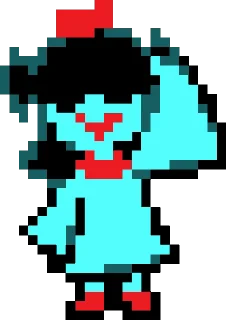 👋 emoji Aqua Deltarune | by @Sen_k0 Telegram sticker 14 of 43