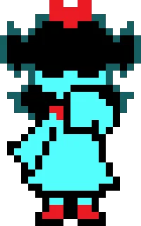 🙂‍↔️ emoji Aqua Deltarune | by @Sen_k0 Telegram sticker 11 of 43