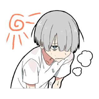 😕 emoji Летний-Кун @nyasticks Telegram sticker 20 of 37