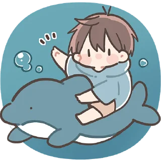 🐬 emoji Летний кун @Nyasticks Telegram sticker 17 of 33