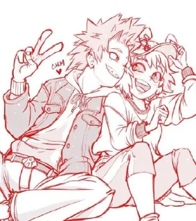 💗 emoji Kirishima and Mina Telegram sticker 16 of 54