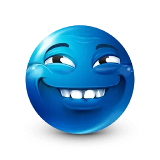 💙 emoji Blue face emoji @xkysluv Telegram sticker 9 of 101