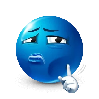 💙 emoji Blue face emoji @xkysluv Telegram sticker 14 of 101