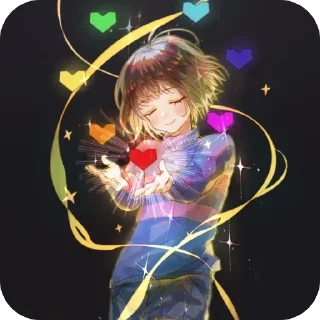 ❤ emoji ❤️Frisk❤️ @UndertaleDeltaruneS Telegram sticker 11 of 60