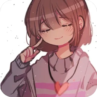 ❤ emoji ❤️Frisk❤️ @UndertaleDeltaruneS Telegram sticker 18 of 60