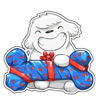 😁 emoji Бобик Telegram sticker 10 of 10