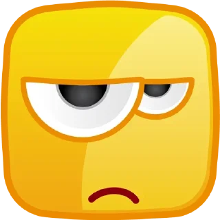 😒 emoji Emoji @TVstickers Telegram sticker 12 of 38