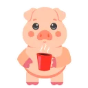 😃 emoji Pig @stickersb2b Telegram sticker 7 of 20