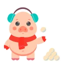 😅 emoji Pig @stickersb2b Telegram sticker 12 of 20