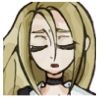 😔 emoji Rachel Gardner (game) Telegram sticker 9 of 14