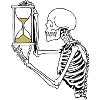 ⏳ emoji Skeleton @stickersb2b Telegram sticker 20 of 27