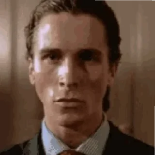 😐 emoji american psycho Telegram sticker 18 of 20