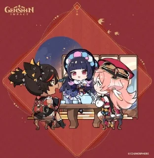 Sticker from GENSIN IMPACT FROM DASHIWIZZ