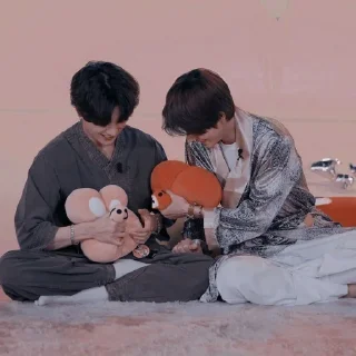 🤍 emoji vkook moments ༼ つ ◕◡◕ ༽つ Telegram sticker 9 of 120