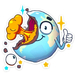 Sticker from Парад планет от @stickers_vk