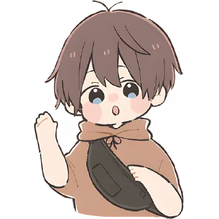 ✋ emoji Анимешный мальчик @Nyasticks Telegram sticker 17 of 42