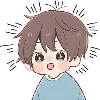 🤩 emoji Анимешный мальчик @Nyasticks Telegram sticker 19 of 42