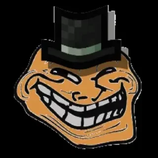 🌟 emoji Troll face Telegram sticker 16 of 22