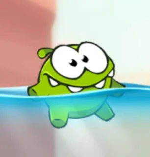 🏊 emoji Am nyam: Cut the Rope Telegram sticker 8 of 12