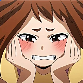 🌟 emoji Урарака Очако Telegram sticker 20 of 25