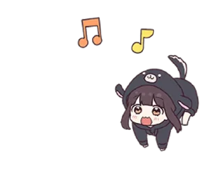 🎶 emoji Куруми чан @nyasticks Telegram sticker 22 of 25