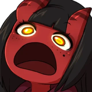 😨 emoji +А вот и моя суккубиха :: @Mmr Telegram sticker 21 of 32