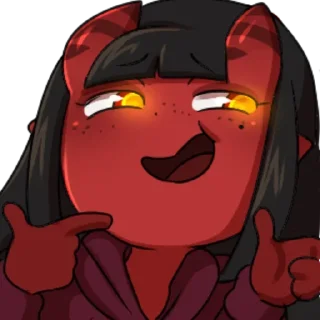 👉 emoji +А вот и моя суккубиха :: @Mmr Telegram sticker 12 of 32