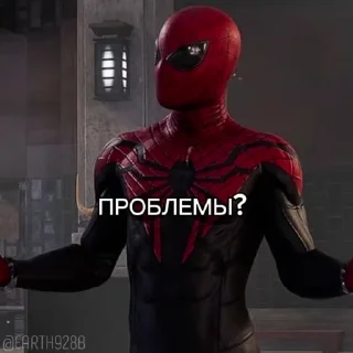 ❓ emoji @Earth928B <- Превосходный Человек-Паук Telegram sticker 20 of 40