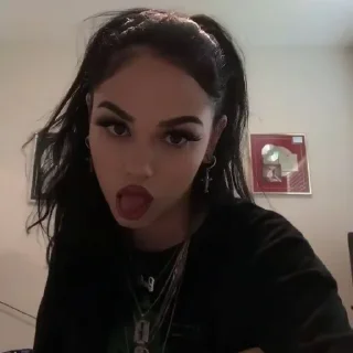 😛 emoji Maggie Lindemann :: @riltex Telegram sticker 13 of 52