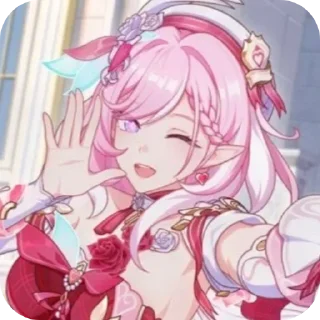 🩷 emoji pink hoyo girls ᡣ𐭩 Telegram sticker 11 of 120