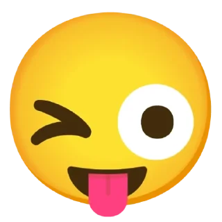 😜 emoji Crazy emoji Telegram sticker 24 of 88
