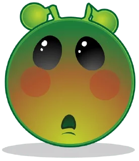 🌟 emoji green alien lol ||| Telegram sticker 4 of 62