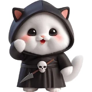 😀 emoji Мрачный котик @Nyasticks Telegram sticker 24 of 42