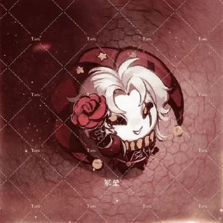 🌹 emoji ꕮ៹ pierrot 🎐 @hekanai Telegram sticker 11 of 45