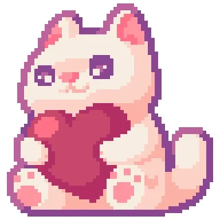 ❤️ emoji thepixelcats (by @thepixelphoenix) Telegram sticker 11 of 17