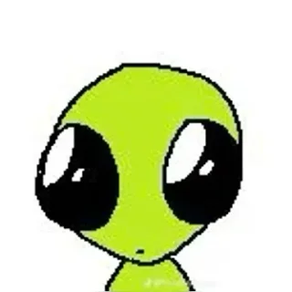Sticker from lil green guy