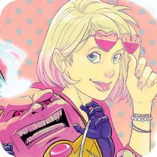 🕶 emoji Gwenpool ➩ @Earth928B Telegram sticker 10 of 80
