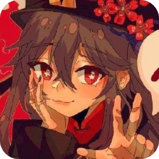 🌟 emoji хутао -> @animebotsa Telegram sticker 16 of 27