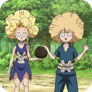 😯 emoji Dr.Stone Telegram sticker 10 of 17