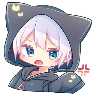 😡 emoji Котик Паркер 2 @nyasticks Telegram sticker 13 of 17