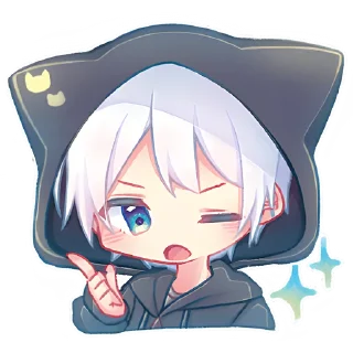 🤔 emoji Котик Паркер 2 @nyasticks Telegram sticker 10 of 17