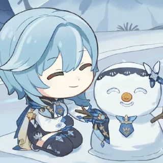 ⛄️ emoji `Эола @genshinbyevico Telegram sticker 16 of 23