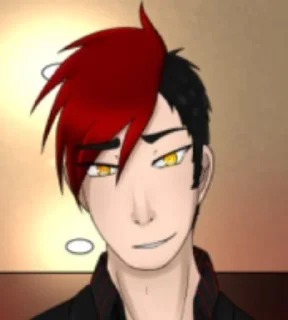 🥩 emoji Каин яйцеголовый (Cain❤️🖤) Telegram sticker 13 of 14