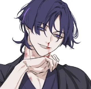 🌟 emoji scaramouche art:liann1009 Telegram sticker 23 of 50