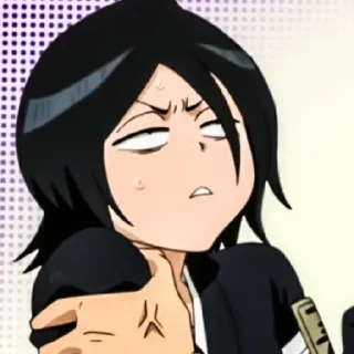 💢 emoji Блич Рукия Кучики Telegram sticker 7 of 15