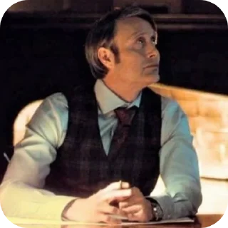 👥 emoji Hannibal Lecter | Hannibal series @MacraniFilms Telegram sticker 8 of 41