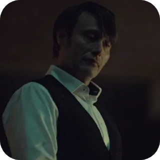 👔 emoji Hannibal Lecter | Hannibal series @MacraniFilms Telegram sticker 10 of 41