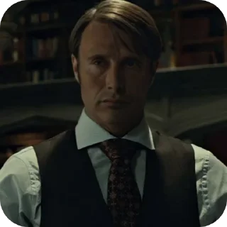 👔 emoji Hannibal Lecter | Hannibal series @MacraniFilms Telegram sticker 24 of 41