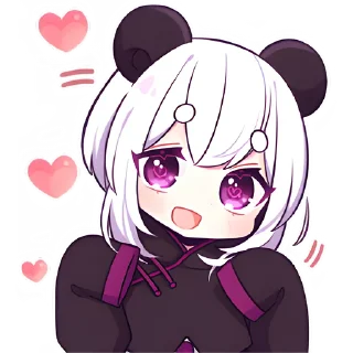 🥰 emoji Панда-тян 2 @nyasticks Telegram sticker 20 of 41