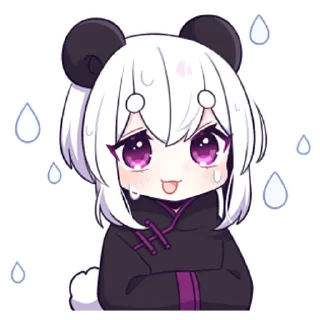 😳 emoji Панда-тян 2 @nyasticks Telegram sticker 7 of 41